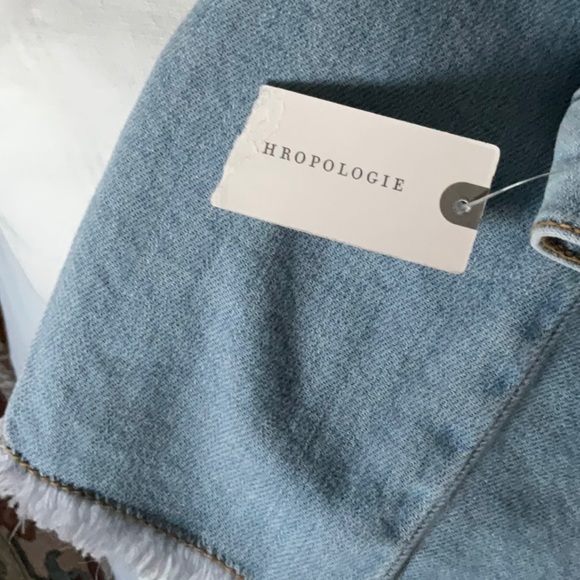 Pilcro Letterpress Wideleg Cropped Denim pants - Picture 8 of 9